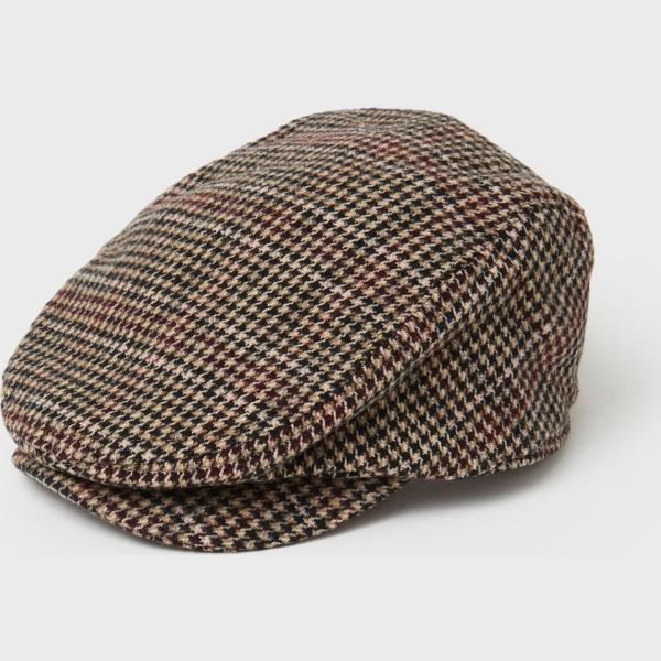 cappelli con visiera Calliope marrone pied de poule