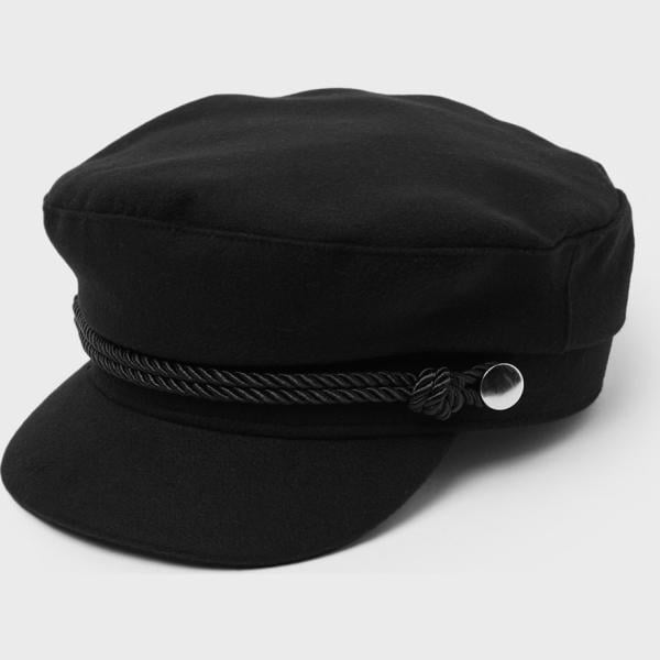 cappelli con visiera Calliope nero tinta unita