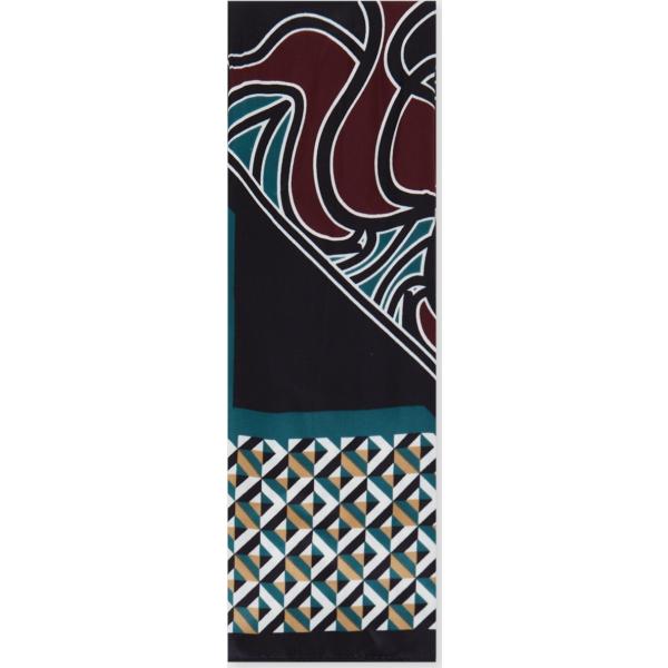 foulard Calliope blu geometrica