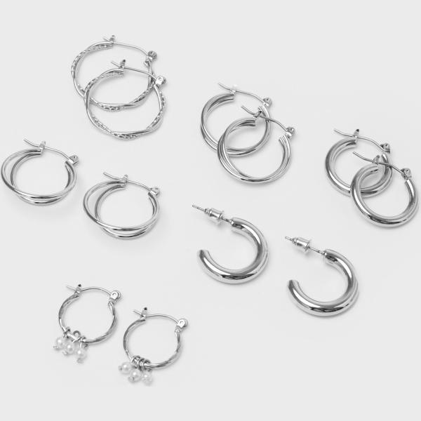 orecchini Calliope grigio tinta unita