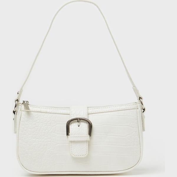 borse a spalla Calliope bianco animalier