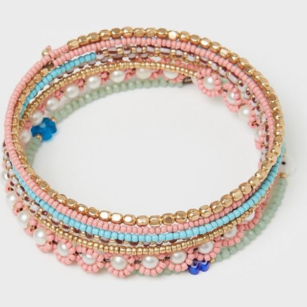 braccialetti Calliope rosa tinta unita