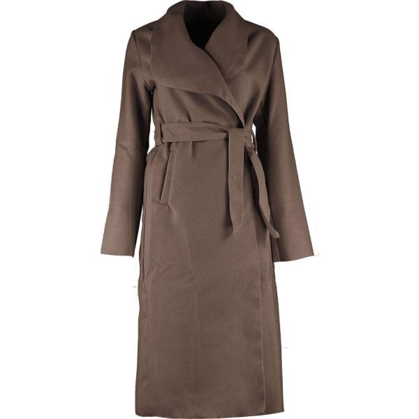 Cappotto con cintura Boohoo