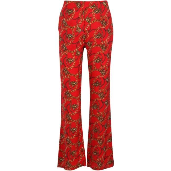 Pantalone con stampa in raso Boohoo con stampe