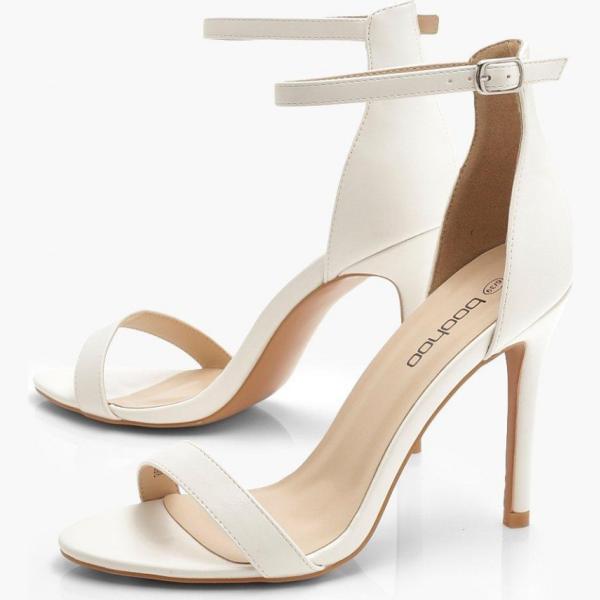 scarpe col tacco Boohoo bianco