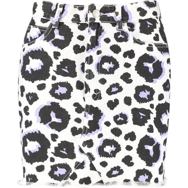 Minigonna con stampa in denim Boohoo con stampe