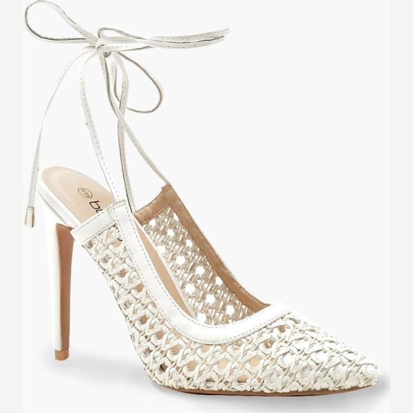 décolleté Boohoo bianco