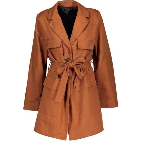 Giacca con cintura wrap Boohoo