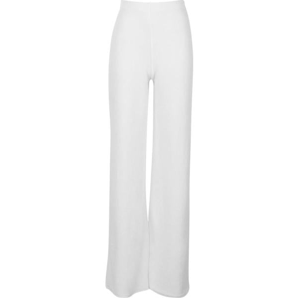 pantaloni a palazzo Boohoo bianco