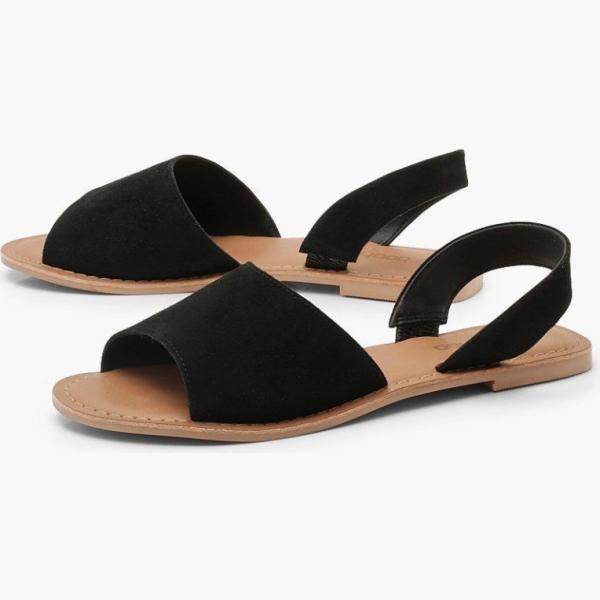 sandali Boohoo nero