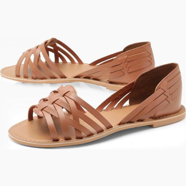 ballerine Boohoo marrone