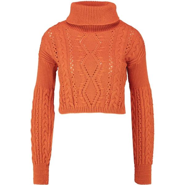 Maglione a trecce collo a dolcevita in in maglia Boohoo