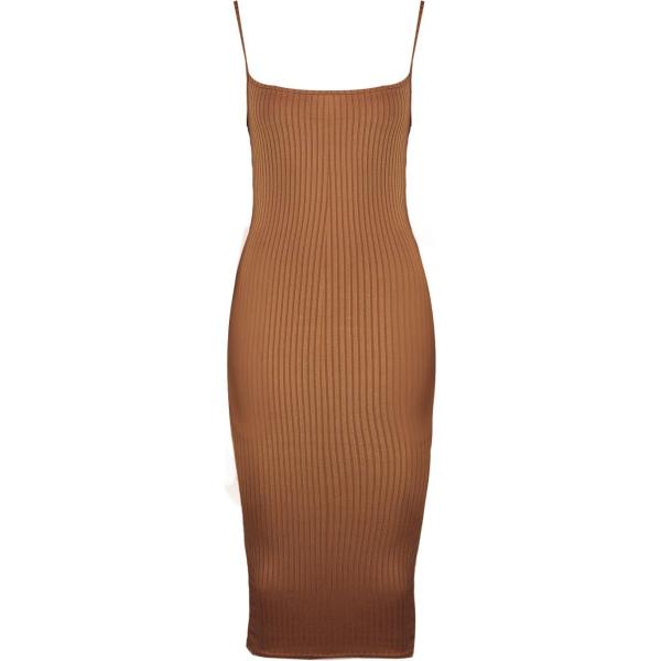 vestito longuette/midi Boohoo marrone