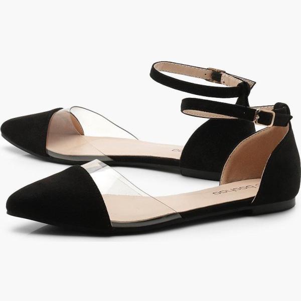ballerine Boohoo nero