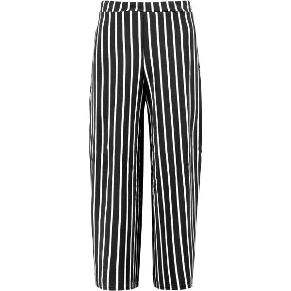 pantalone culotte Boohoo nero a righe