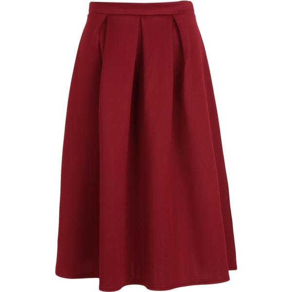 gonna longuette Boohoo rosso