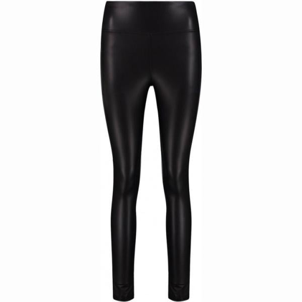 Leggings skinny vita alta in pelle sintetica Boohoo