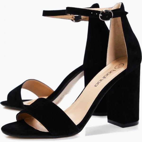 scarpe col tacco Boohoo nero