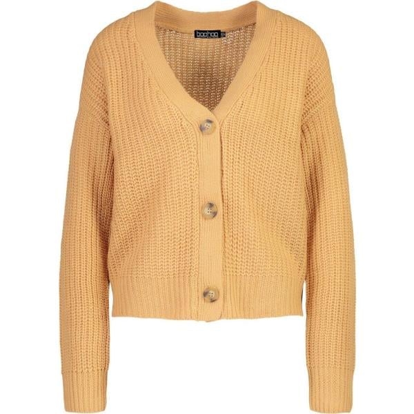 cardigans Boohoo marrone