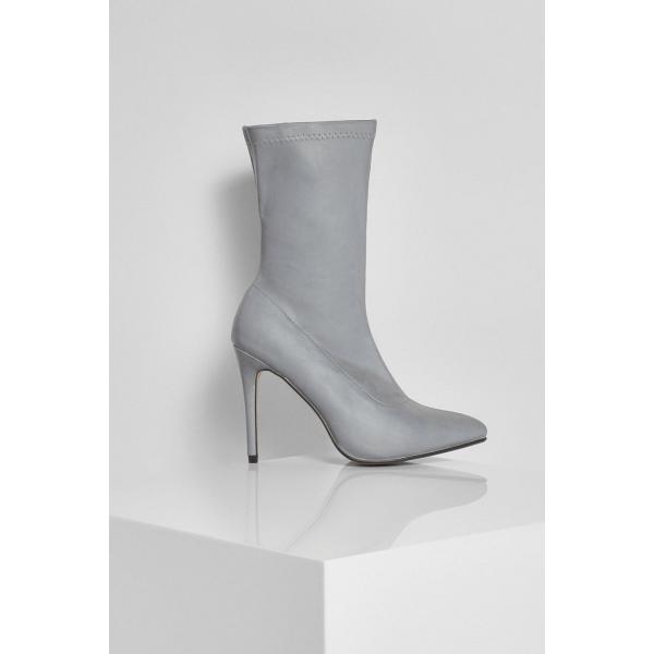 stivaletti Boohoo grigio