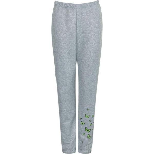 pantaloni Boohoo grigio con stampe
