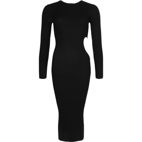 vestiti midi/longuette Boohoo nero