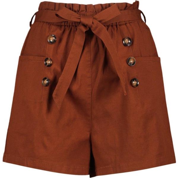 shorts Boohoo marrone