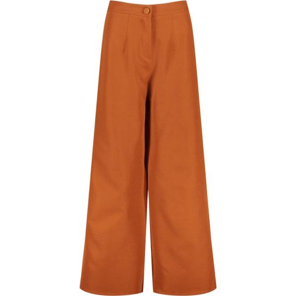 pantaloni a palazzo Boohoo marrone