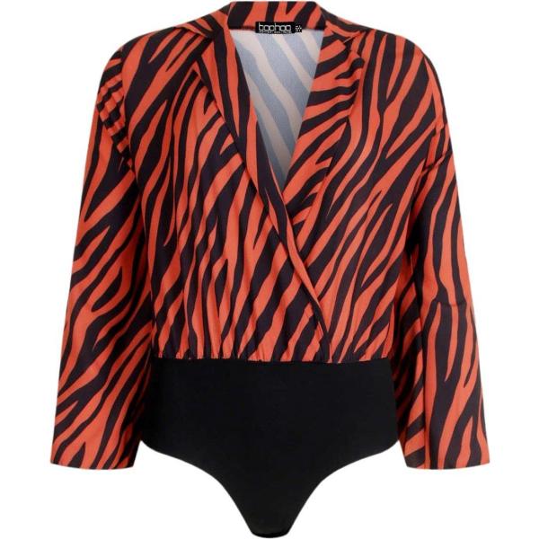 camicia Boohoo rosso