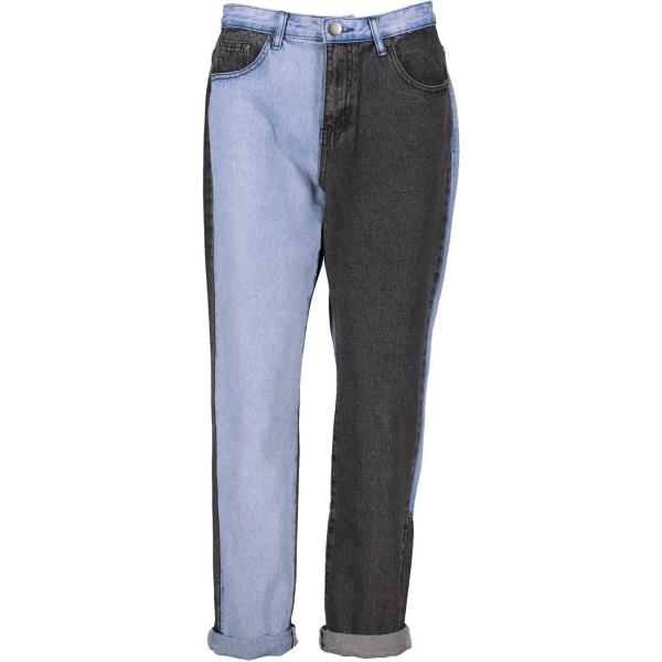 jeans mom Boohoo blu