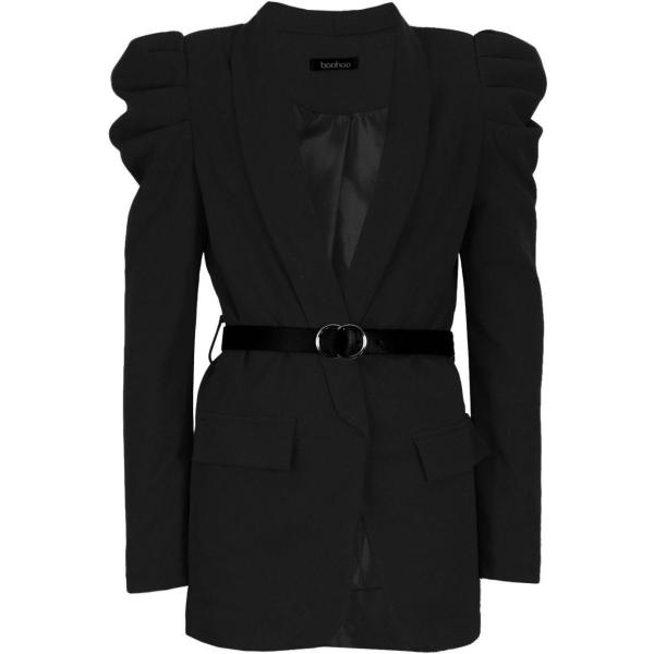 blazer Boohoo nero