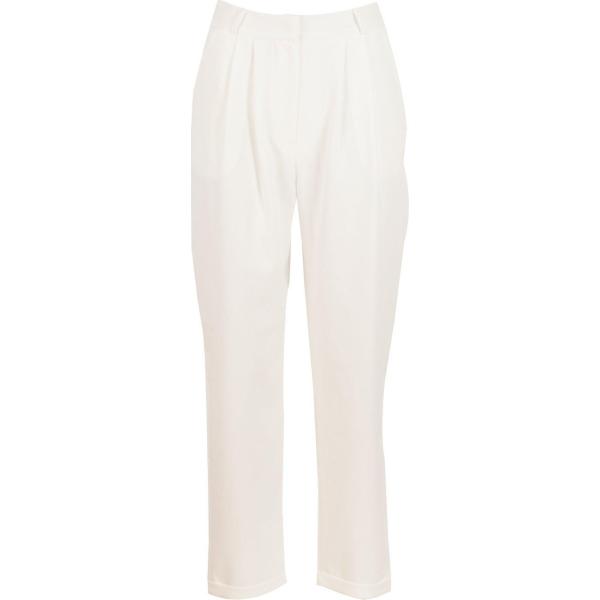 pantaloni Boohoo bianco