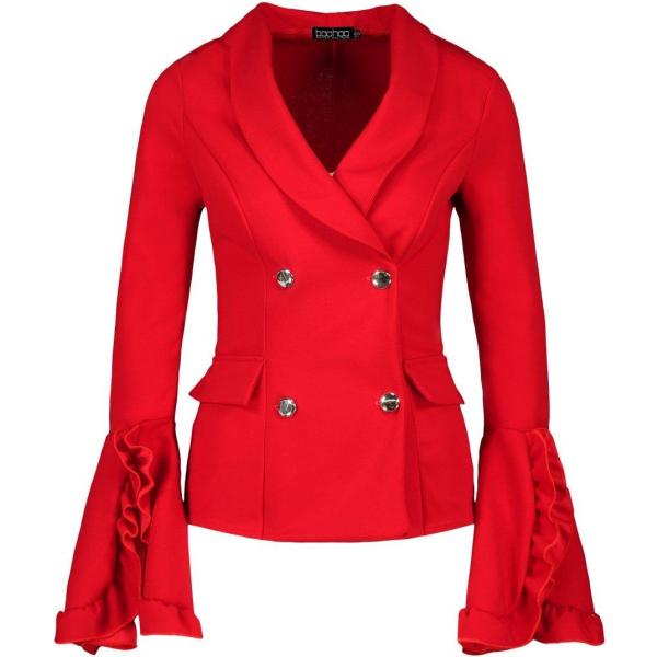 blazer Boohoo rosso