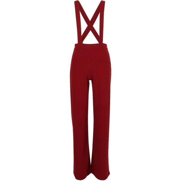 pantaloni a palazzo Boohoo rosso