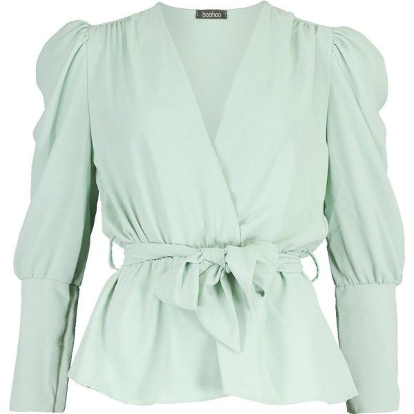 camicia Boohoo verde