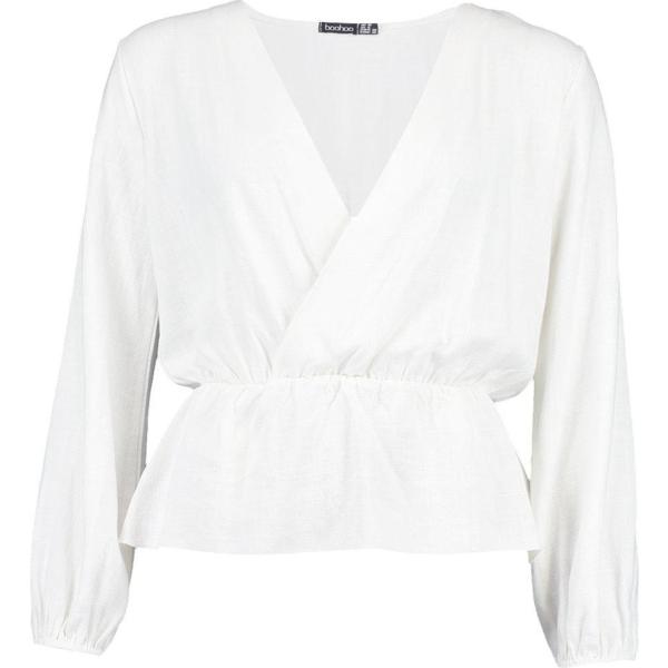 camicia Boohoo bianco
