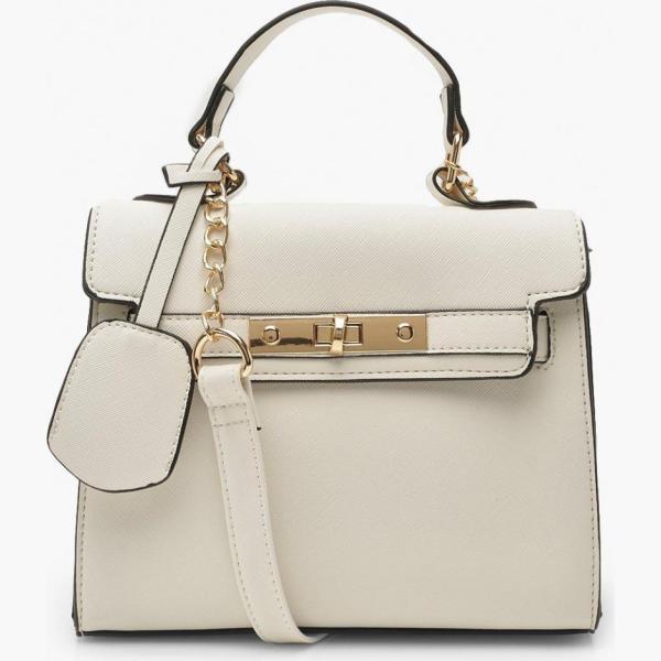 borsa a tracolla Boohoo bianco