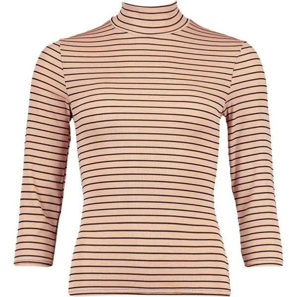 top Boohoo marrone a righe