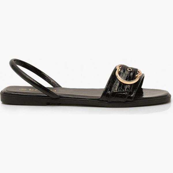 sandali Boohoo nero