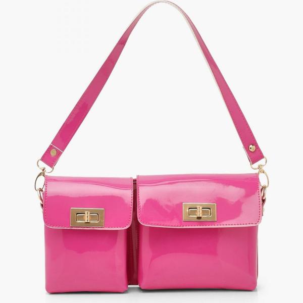 clutch Boohoo viola