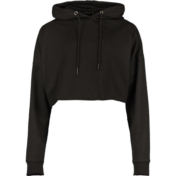 Felpa con cappuccio nero Boohoo nero