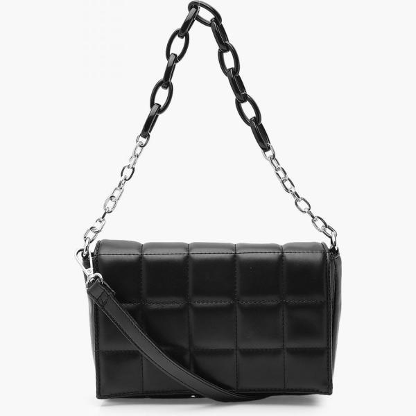 borsa a tracolla Boohoo nero fantasia