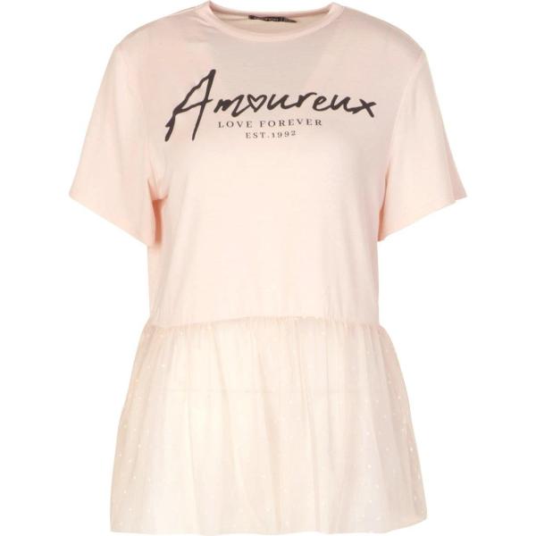 t-shirt Boohoo rosa