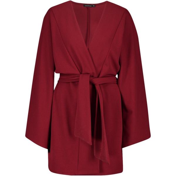 cardigan Boohoo rosso