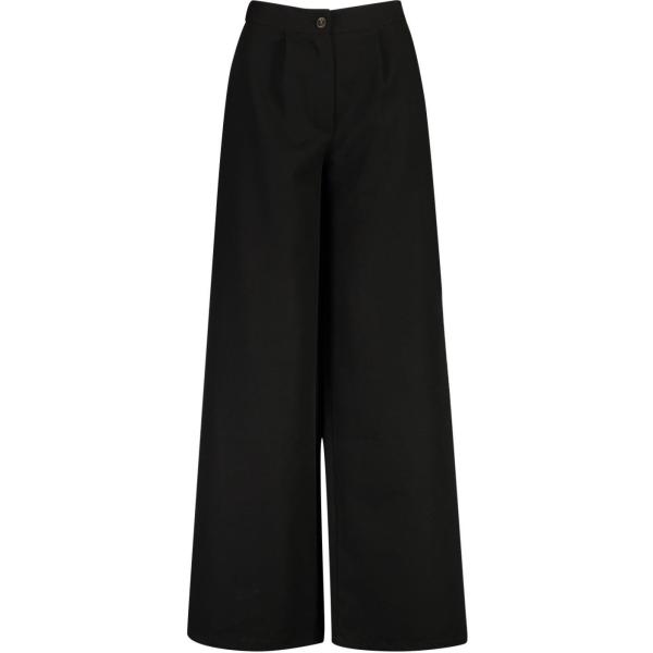 pantaloni a palazzo Boohoo nero