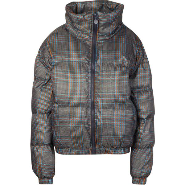 piumino Boohoo grigio a quadri