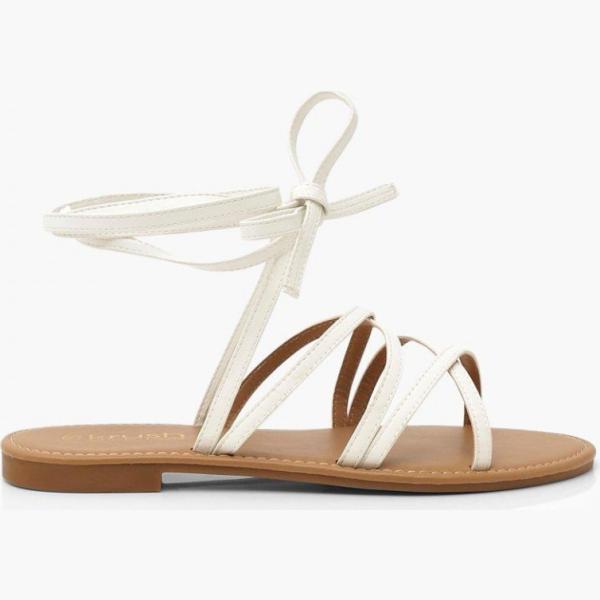 sandali Boohoo bianco