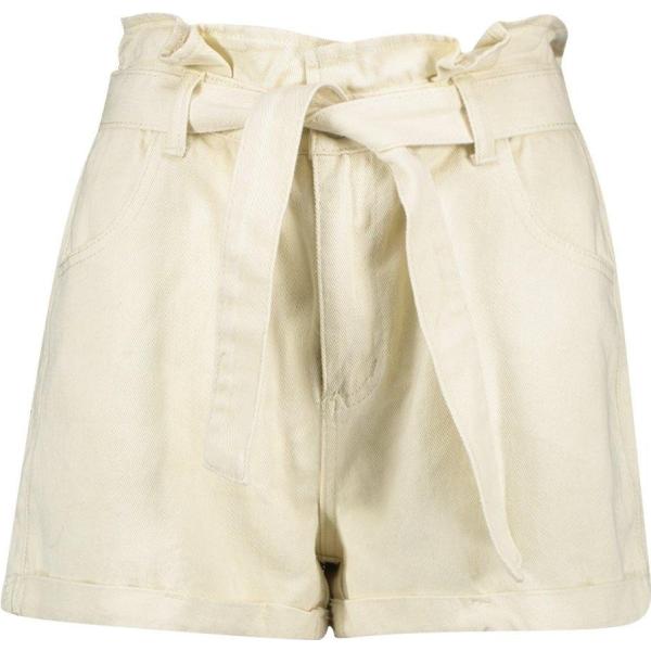 pantalone corto Boohoo bianco