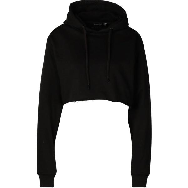 Felpa con cappuccio nero Boohoo nero