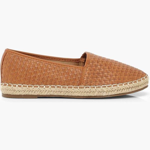 espadrillas Boohoo marrone